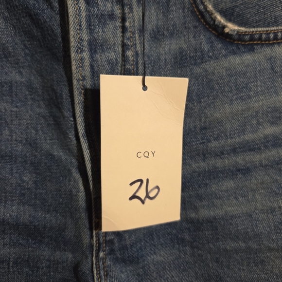 CQY For Anthropology Vintage Roll Up Jean Shorts Wms Sz 26 NWT Charming - Picture 6 of 11